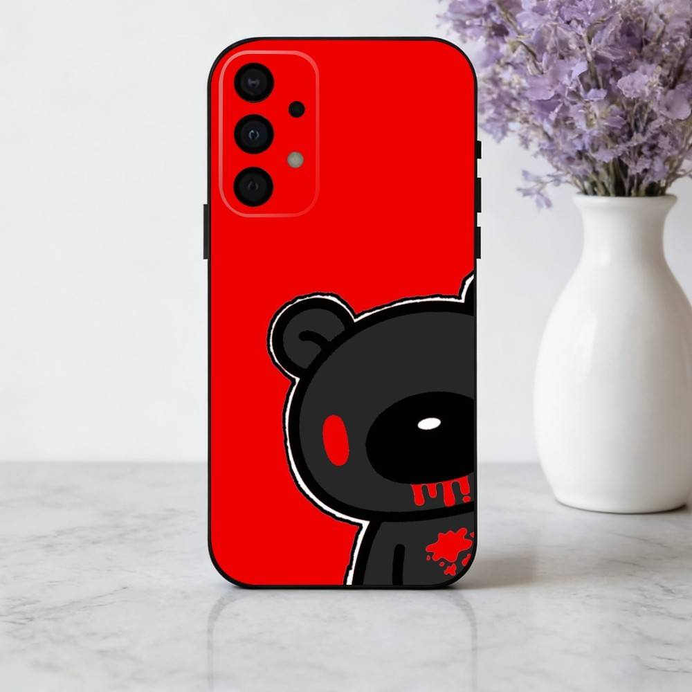 Cartoon E-Edgy G-Gloomy B-Bear-R Phone Case For Samsung Galaxy A73,A72,A71,A70,A53,A52,A51,Others Soft Black Cover