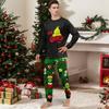 Family Matching Christmas Print Crewneck Long Sleeve and Pants Loungewear Set
