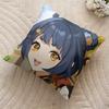 Xiangling Genshin Impact Cushion Cover Silky Short Plush Invisible Zipper Dustproof Sofa Pillow Case For Home Decor
