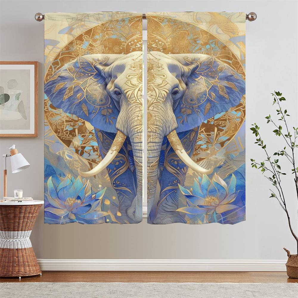 Like a Lotus Pond Heart Indi Bodhi Curtains Child Room Ready Curtains Cheap Things With Free Shipping for Home Blind Curtain