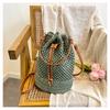 This Year's Popular Woven Bag Women's Large-capacity 2025 New Niche Versatile Seaside Vacation Messenger Bucket Bag