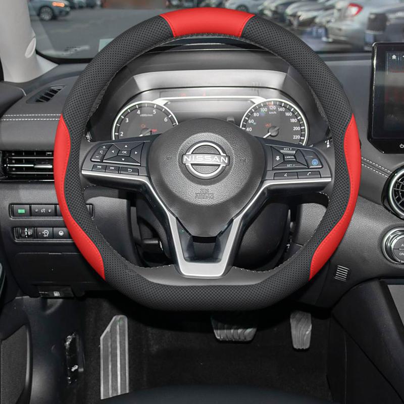 Nissan Sylphy 14th Gen Steering Wheel Cover - Anti-slip, Odorless, No-Sew Leather