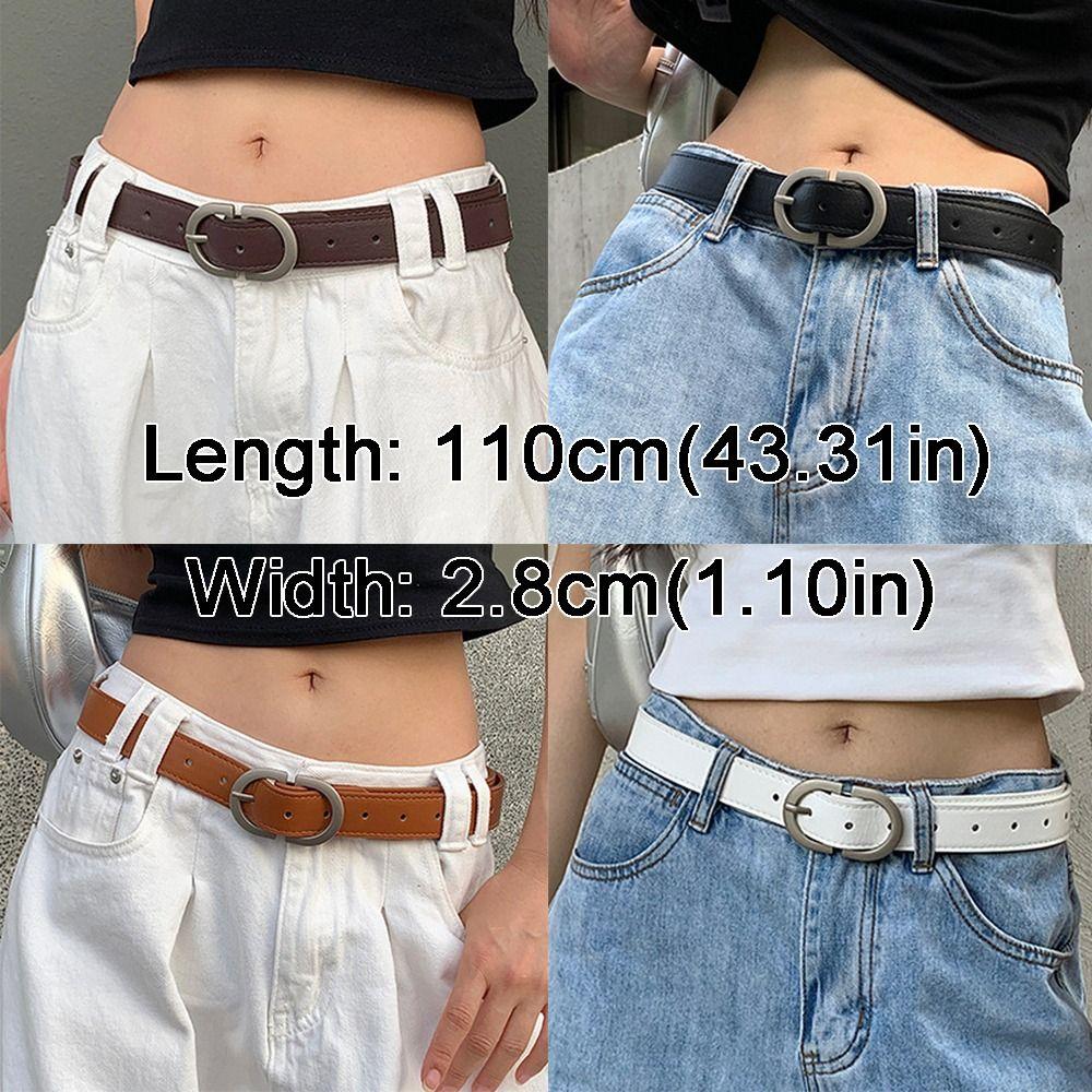 Versatile Pin Buckle Belt Women's Waist Belt Retro Trendy Waistband
