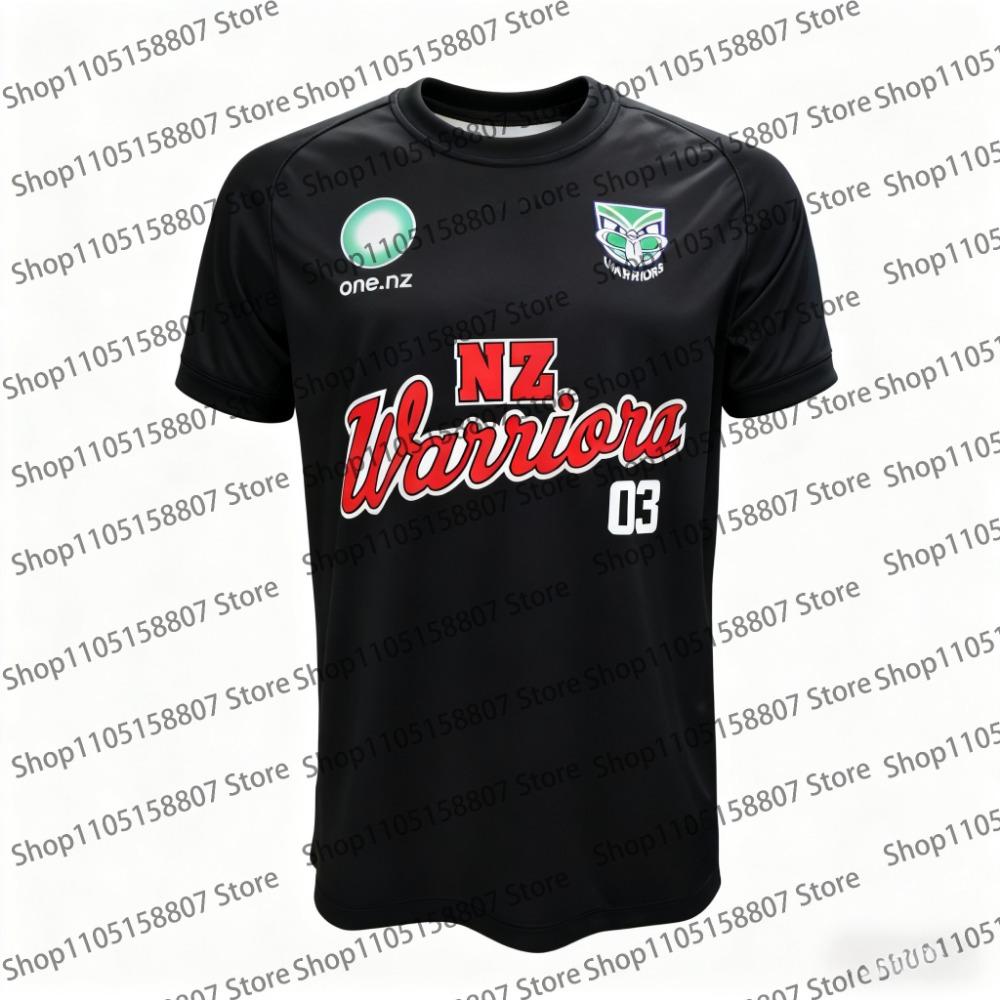 2026 Summer Men's New Zealand Warriors Rugby Training Wear Children's T-shirt Men's and Women's