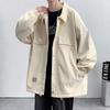Jacket Men's New Spring and Autumn Loose Casual Jacket Student Lapel Couple On Clothes