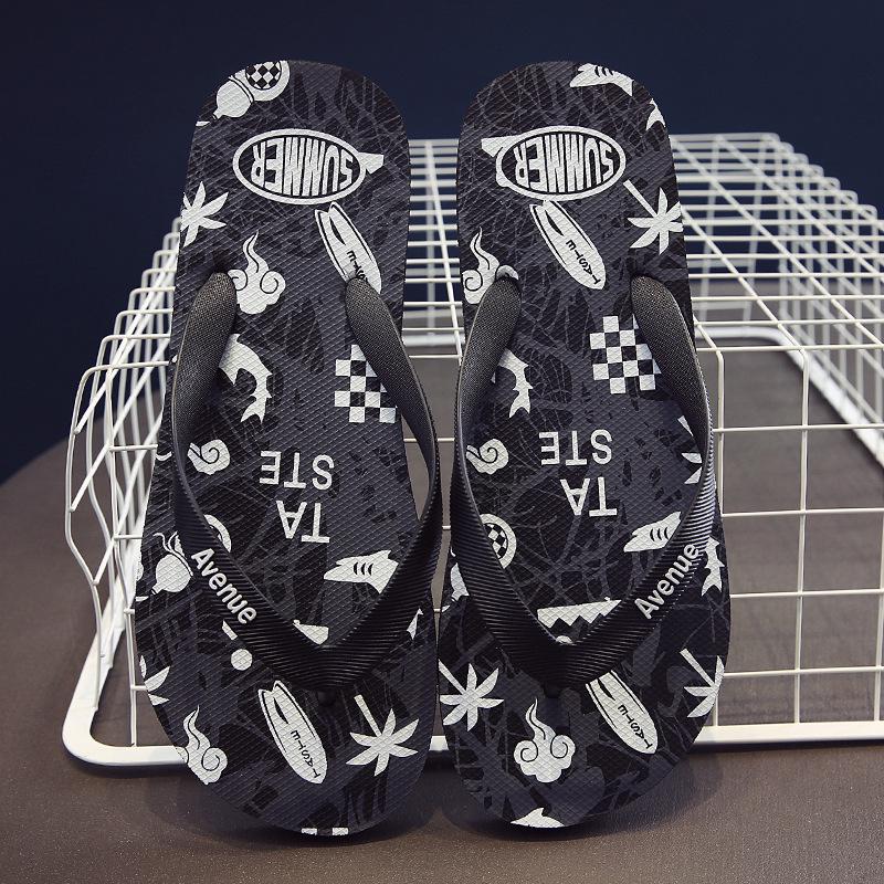 Summer Trend Men's Slippers Men's Beach Sandals Personalized Outer Sandals Outdoor Non-slip Flip-flops