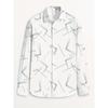 Men's Trendy Geometric 3D Line Print Long-Sleeved Shirt Men's Button up Shirt Casual Fashion Male White Shirt Lapel Shirt Tops