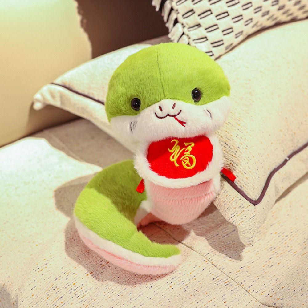 Stuffed Doll Little Snake Plush Toy Collection Cartoon Plush Animal Doll Car Decor