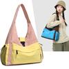 Color Block Großes Fassungsvermögen Unterarm-Pendler-Schultertasche für Damen