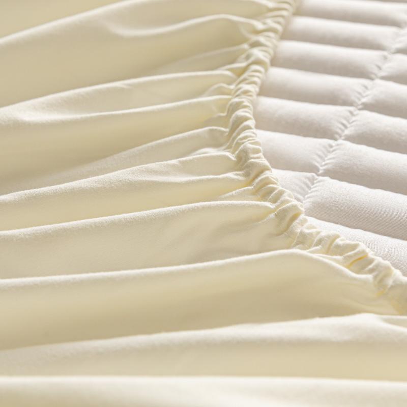 1pc Thicken Quilted Fitted Sheet For Double Bed Solid Color Cotton Anti-mite Bed Cover Fundas De Colchón King Mattress Cover180