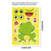 16x Cartoon Animal Theme Face Stickers DIY Puzzle Kids Boys Girls Gifts Children Make a Face Stickers Set