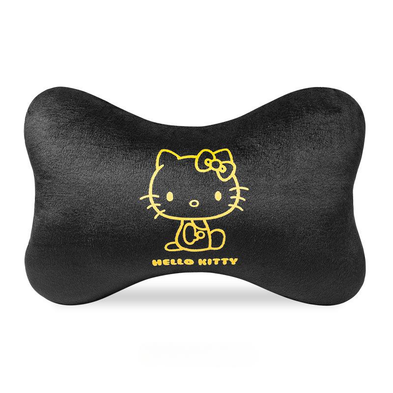 Hello Kitty Car Neck Pillow Cartoon Car Headrest Pillow Car Accessories Interior Woman Kawaii Seat Pillow