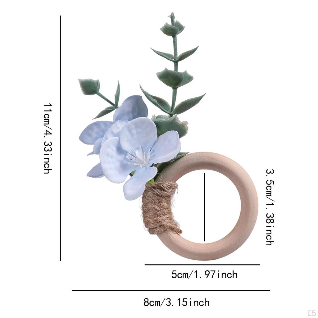 6 Serviettenringe, Ringe, Tischgeschirr, Blumige Eventdekorationen, Jubiläum