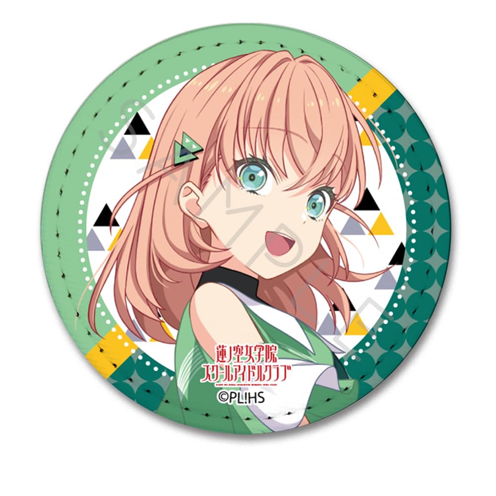 Hasunozora Academy School Idol Hinoshita Kaho 7th Edition Leather Badge OA  Love Live! Girls  Club  [Round]