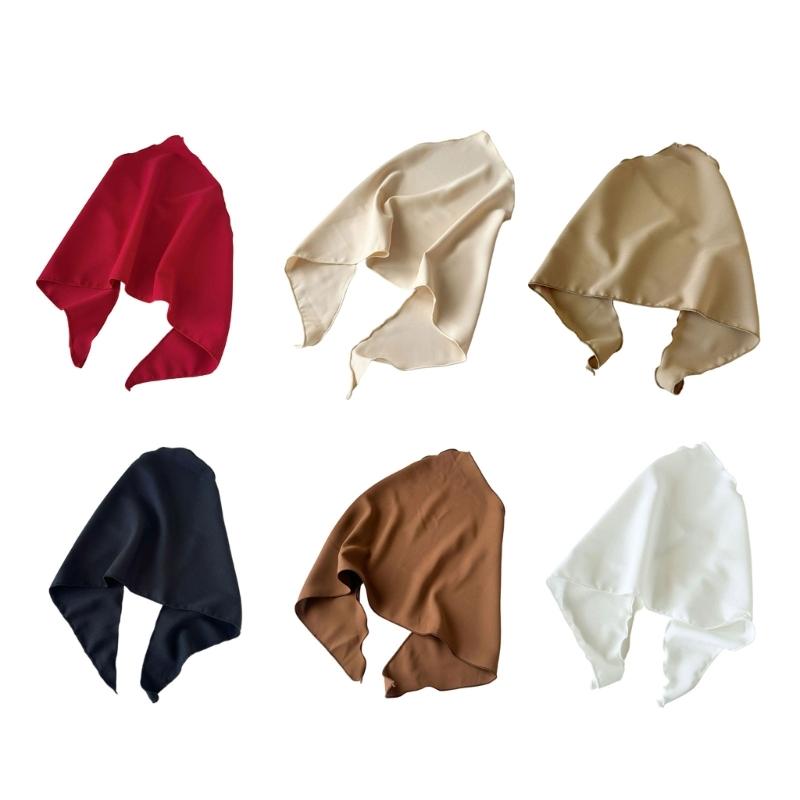 Triangular Shape Head Scarf Hair Band For Various Styles Soft Cotton Fabric Suitable For Casual Formal