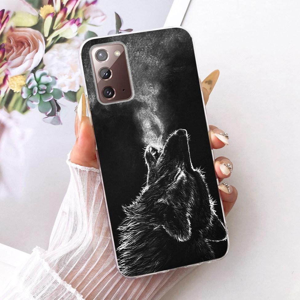 Clear For Samsung Galaxy Note20 5G Case Fashion Fashion Funny Cute Painted Cover For Samsung Note20 5G SM-N981B SM-N981W Casing