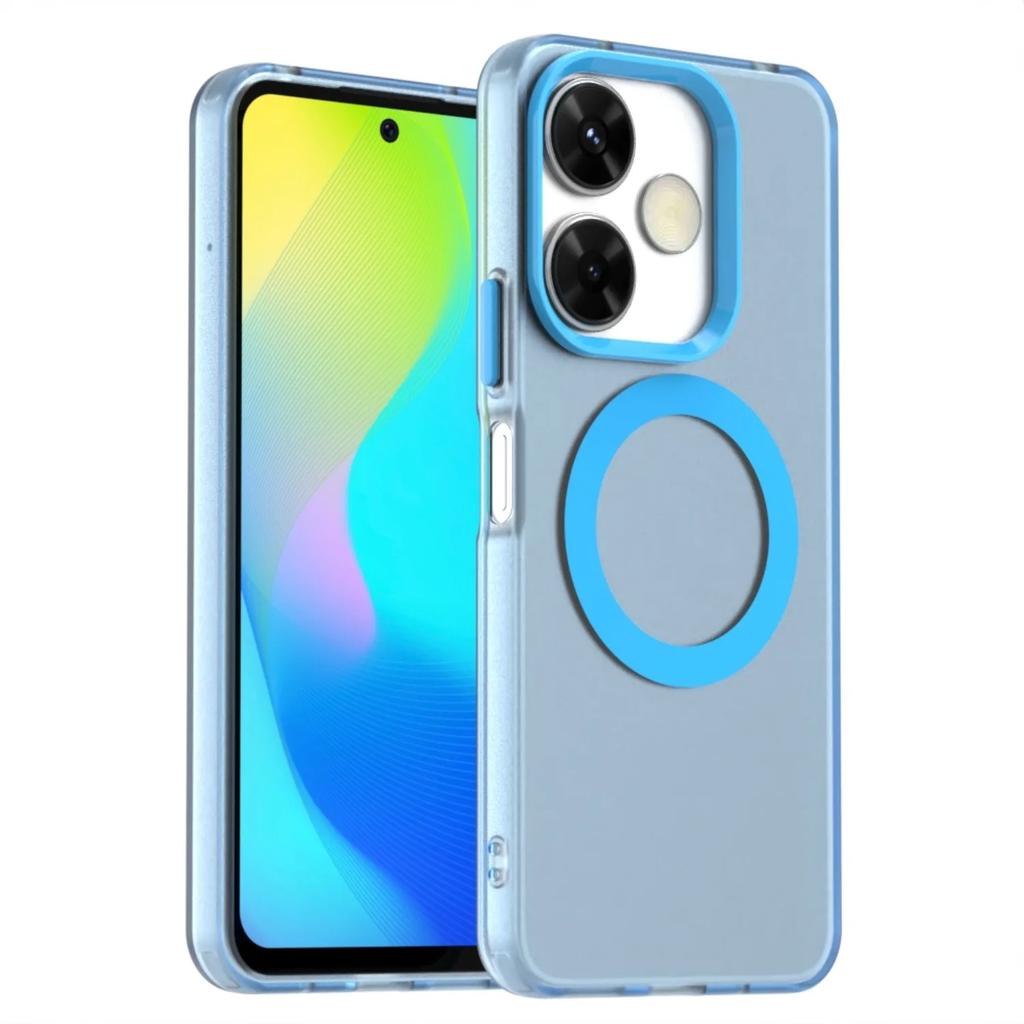 Matte Süßigkeit Magnetische Kabellose Lade Hülle Transparent für Xiaomi 14T Pro Für Magsafe Hülle für Redmi 14C 14R 13 Poco X6 pro 5G