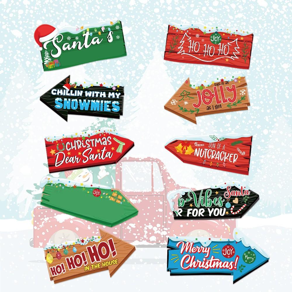 Christmas Decorations - 10Pcs Christmas Tree Hanging Ornament Holiday Xmas Ornaments Christmas Decorations Decor Home