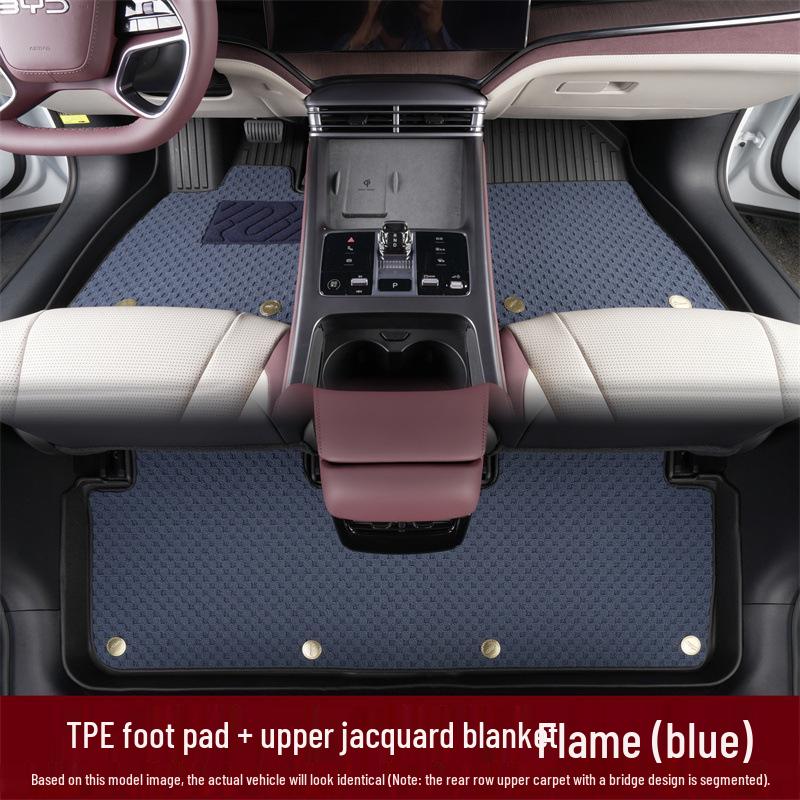 Eco-Friendly TPE Car Floor Mats - Thick, Wear-Resistant Interior Accessories