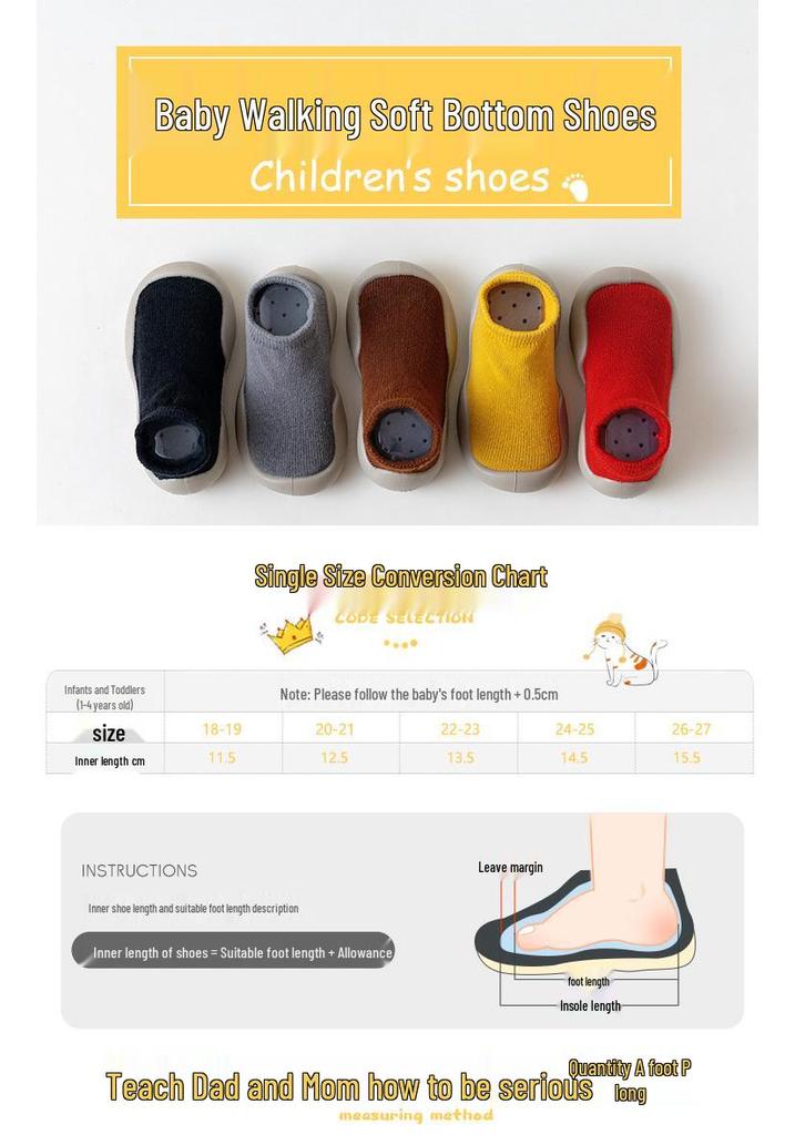 New Style Toddler Walking Shoes: Baby Sock Shoes for Boys & Girls - Ideal for Spring & Autumn