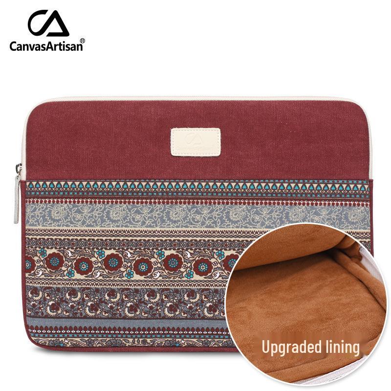 Canvas Laptop Sleeve for MacBook and Tablets - Fits 13", 14", 15"