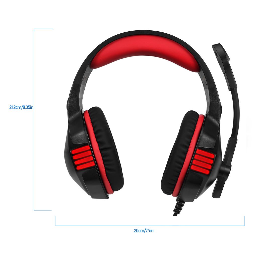 V3 3,5 mm kabelgebundenes Gaming-Headset mit Geräuschunterdrückung, E-Sport-Ohrhörer, Over-Ear-Kopfhörer, 50 mm dynamisch