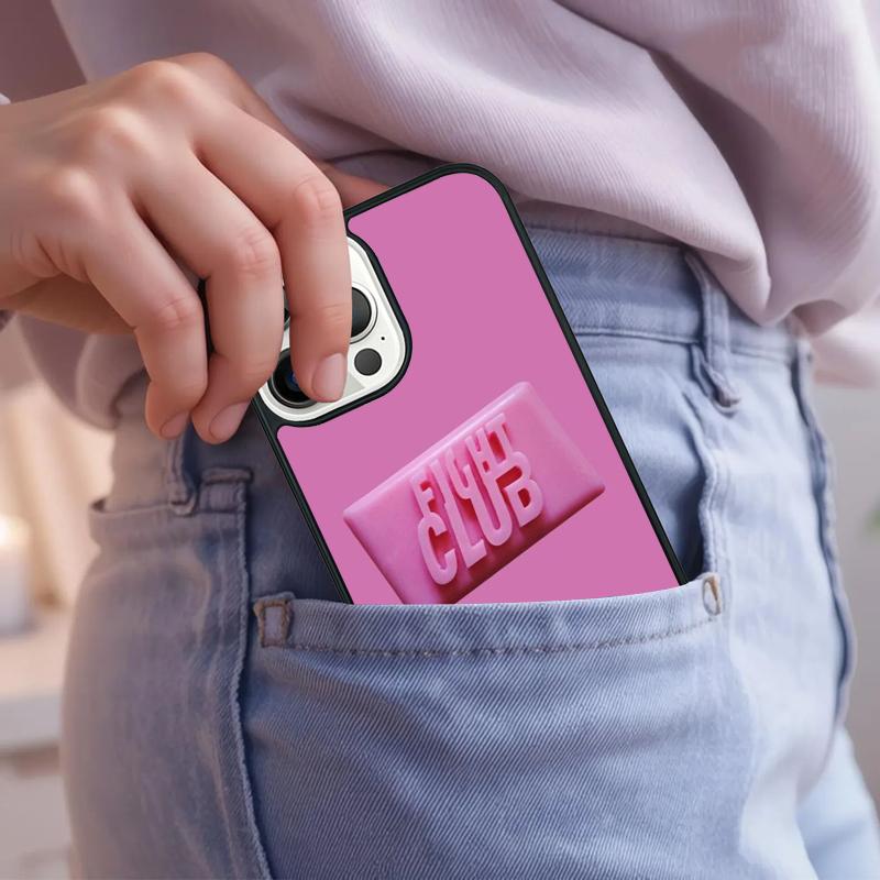 Fight Club Movie Poster Phone Case For iPhone 17 Air 15 16e 14 13 Pro Max Coque 12 11 Pro Max PLUS cover