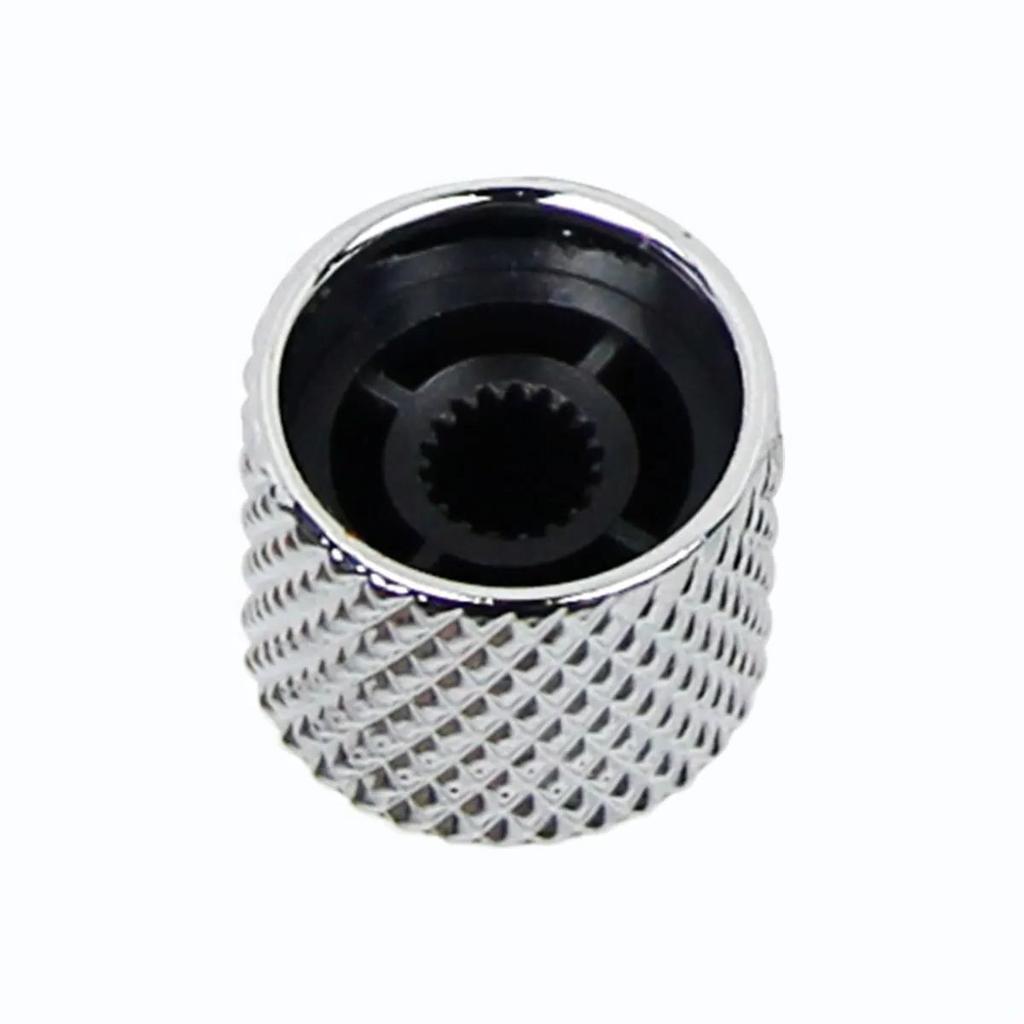 NEW 2pcs Dome Metal Bass Knobs Electric Guitar Speed Control Potentiometer Knobs Black / Chrome /Gold Available