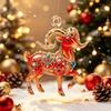 Christmas Hanging Sheep Ornament Cute Flat Acrylic Lamb Pendant Suitable for Xmas Tree Office Holiday Decor