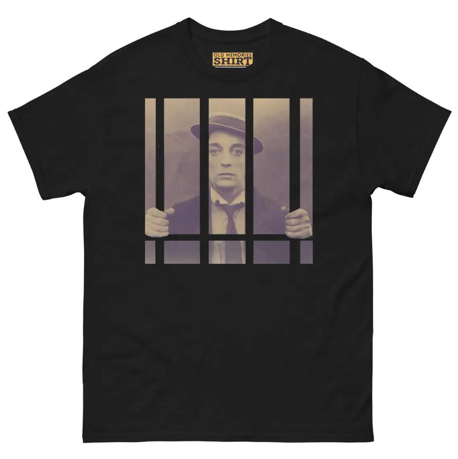 Buster Keaton Silent Classic Comedy Legend Vintage Movie Graphic T-Shirt Unisex T-Shirt S