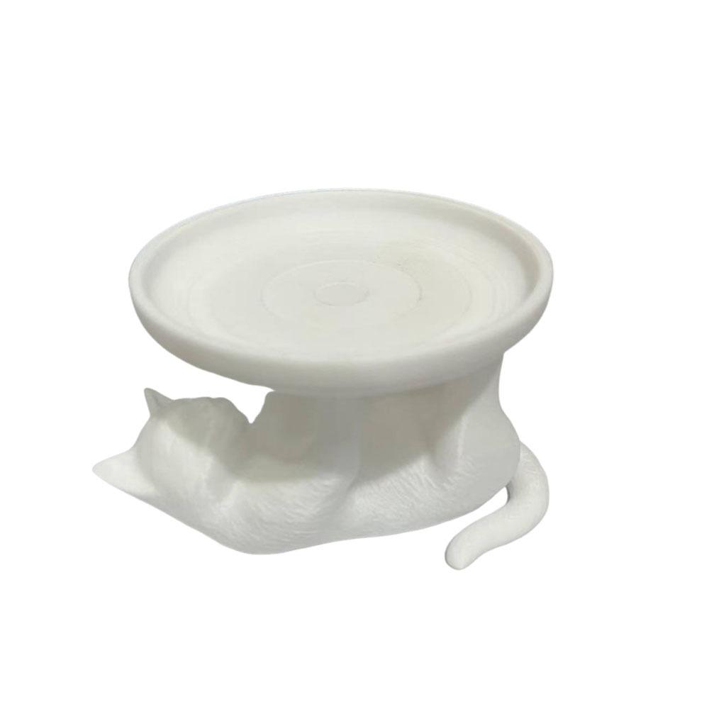 

Cat Shape Cat Jewelry Tray Large Capacity Ring Holder Creative Mini Key Tray Key Organization білий