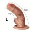 Soft Manual Dildo J Super Soft Thickened Simulation Wrap Leather Female Masturbator, Big Head Simulation Stem Male For Gay