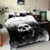 Black Forest Skull Pattern 3D Printed Quilt Cover Home Textiles Soft Duvet Cover Pillowcases Modern Art Gothic Style Bedding Set