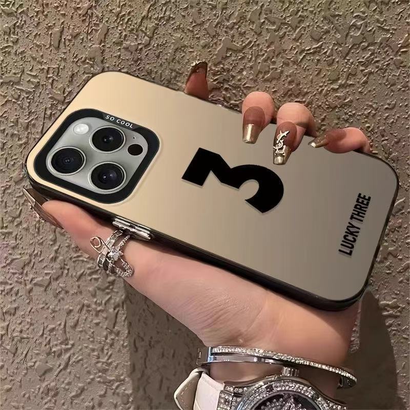 New Lucky Number for Iphone16 Mobile Phone Case Apple 15promax/14/11/13 Pro12 Europe and America