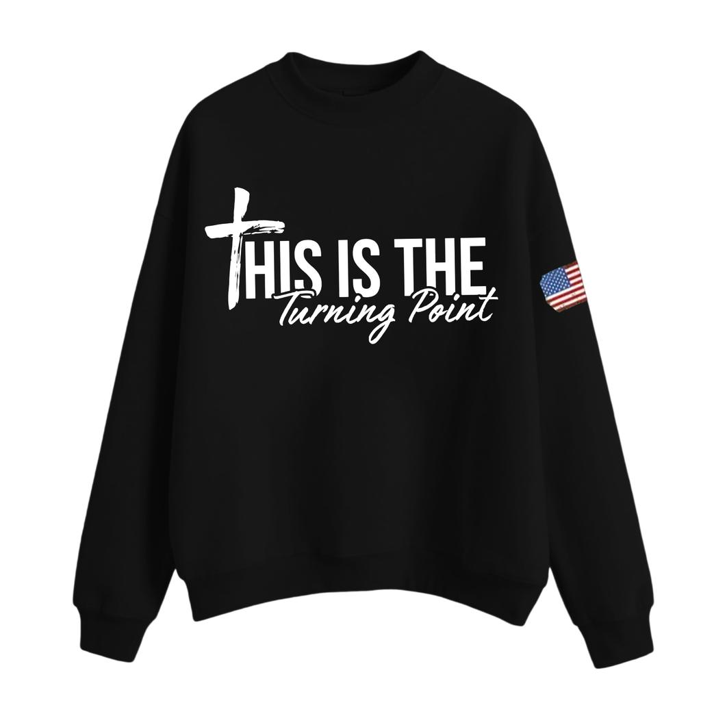 Women's Casual Fashion Round Neck Long Sleeve  Printed Sweatshirt