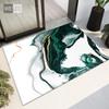 Green White Abstract Painting Rug For Kitchen Floor Small Living Room Carpet Soft Fashion Bedroom Mat Bathroom Rug