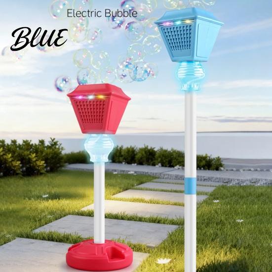 Stehende Seifenblasenmaschine 1 Set Automatisch mit LED-Licht & Musik Wiederaufladbare Basis Höhenverstellbarer Ausstoßer für Outdoor-Partys Hochzeiten
