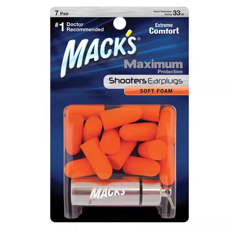 

MACK USA Noise Reduction Earplugs: 7 Pairs for Work, Study, Sleep, Travel