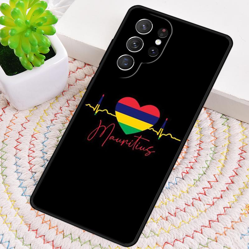 Mauritius Flag Silicone Phone Case For Samsung Galaxy note 10 pro S26 S25 S24 S23 S22 S21 Plus S25Ultra Capa Cover