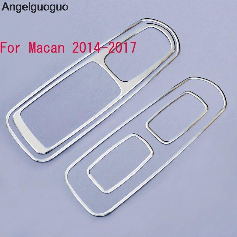 Car Styling Car Window Glass Lift Buttons Frame Decoration Cover Trim For Porsche Panamera Cayenne Macan