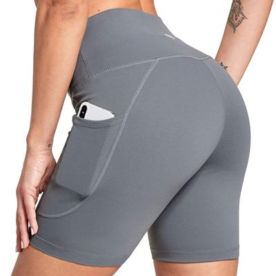 Casual High Waist Fitness Running Women's Leggings Shorts with Pockets Fashion Training Yoga Legging Shorts for Women Sports Push Up Yoga Pants 25154
