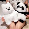 Flip Puppy Panda Plush Toy Doll Children Festivals Gift Home Ornament Decoration