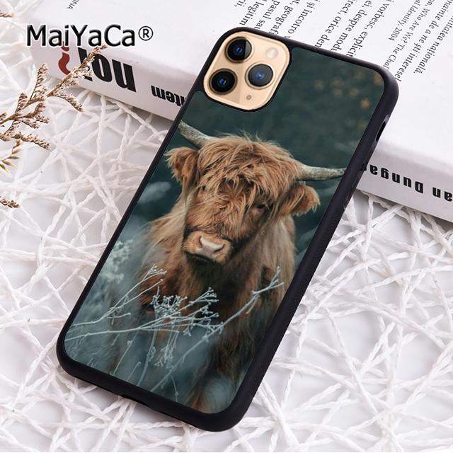 Süße Hochlandkuh Handyhülle Für iPhone 17 Air 16 pro max 15 14 plus 12 13 Hülle Cover coque
