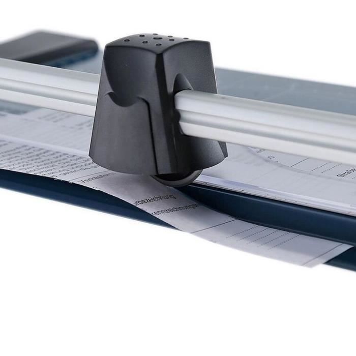 Massicot papier a4 - yosoo - 320 x 160 mm - coupe jusqu'à 10 feuilles - lame métal rotative - pince transparente