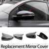Black Sports Style Rear Mirror Cover Replacement with Carbon Fiber Pattern for Volkswagen VW Golf6 MK6 2008-2012