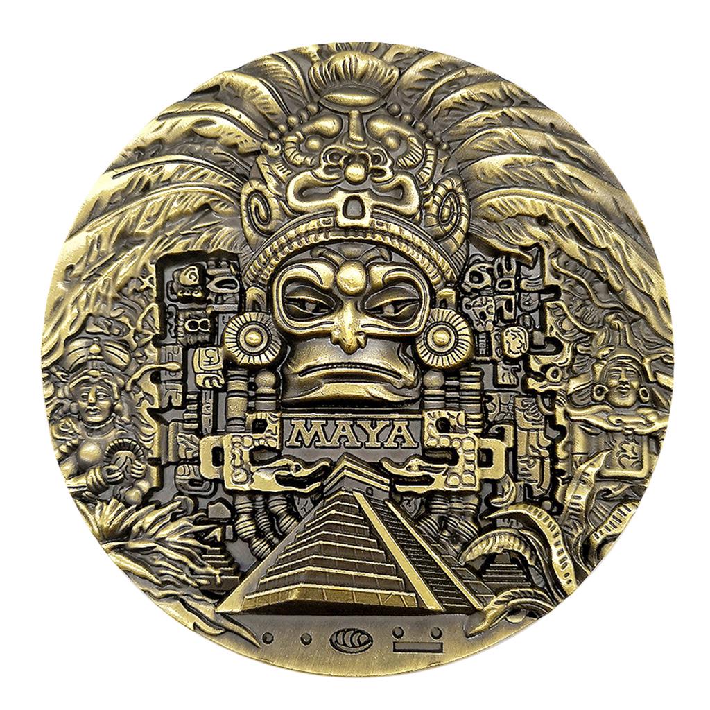 Buy 80mm Dia Mayan Aztec Green Bronze Coin Medallion Art Hobby Collection  Gift at affordable prices — free shipping, real reviews with photos — Joom