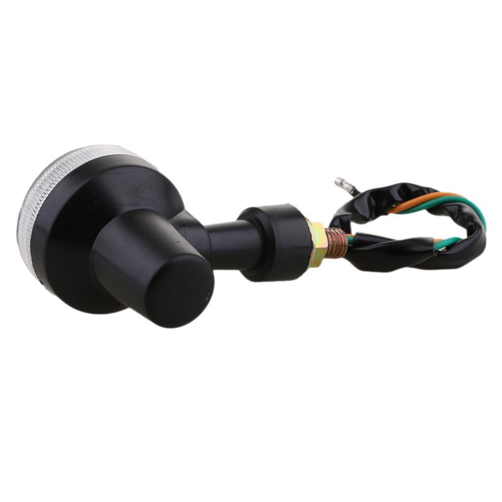 12V Universal Motorcycle Turn Signal Light Round Indicator Lamp Type 2