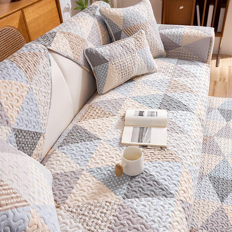 

Ткань Хлопок Кожа Диван Полотенце Подушка для сиденья Нескользящая Круглый год Нейтральный Современный Минималистичный Чистый Чехол Для сидения Защита от царапин Пасторальный Чехол