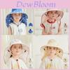 Cartoon Kids Sun Hat With Wide Brim For Summer Outdoor Protection And Breathability