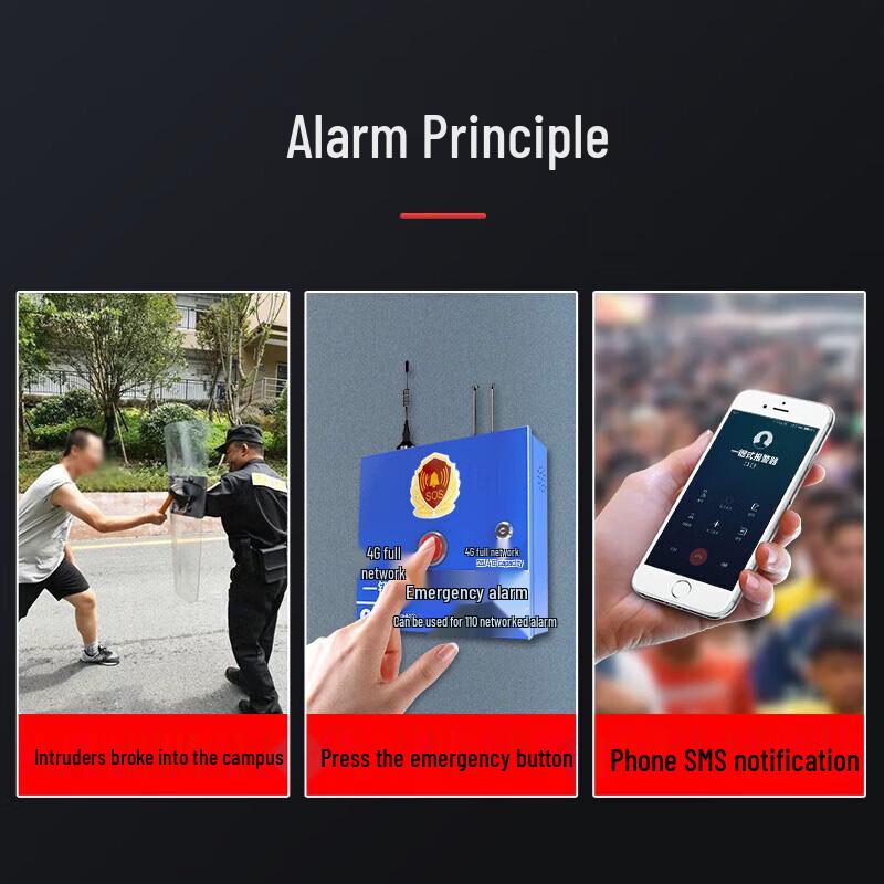 LFang AE04-4G Wireless Emergency Panic Alarm CN plug (adapter included)